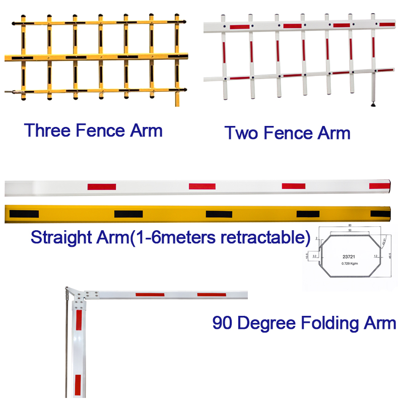 HBF01 6S 4-6M AC Traffic Light Cabinet Straight Arm Boom Barrier 